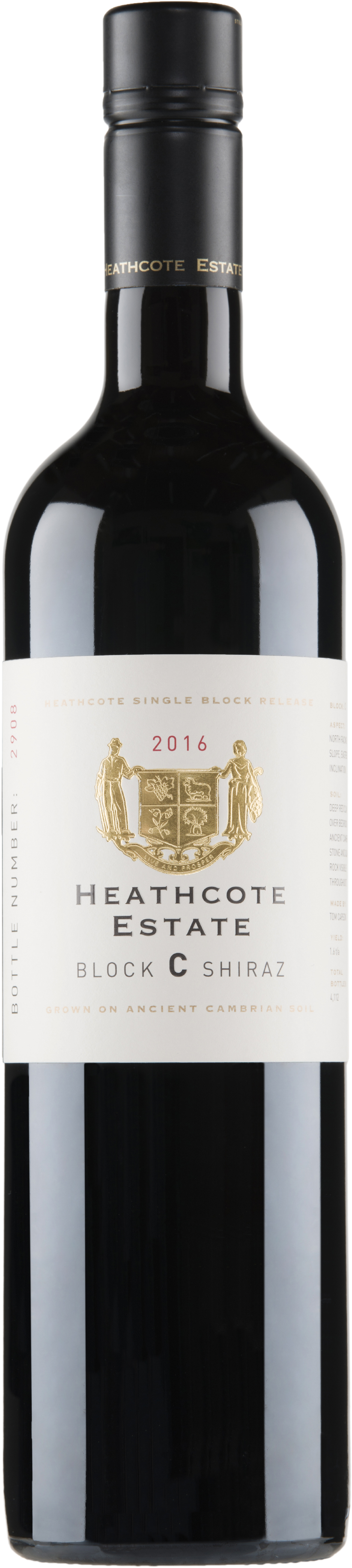 Heathcote Estate Single Block Release Block C Shiraz 2016